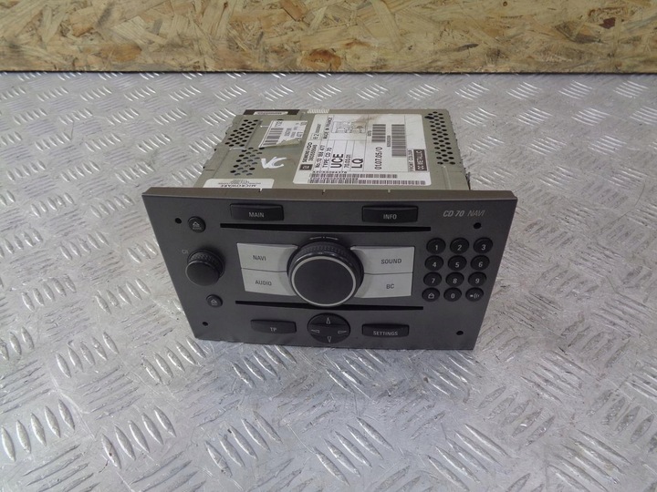 фото №1, Радіо радіопрогравач заводський cd навігація opel vectra c 02-08 13188477 cd70