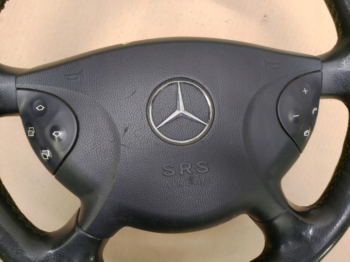 фото №11, Кермо + подушка безпеки подушка шкіра mercedes e-klasa w211 02-06 дорестайлінг