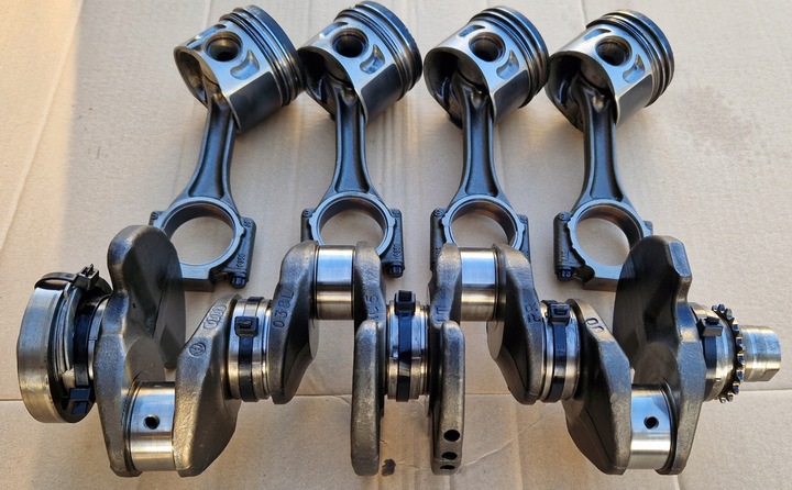 фото №12, Wał коленчатый номинальный vw golf v a3 8p 1,9 tdi bkc bls 038l + шатуны