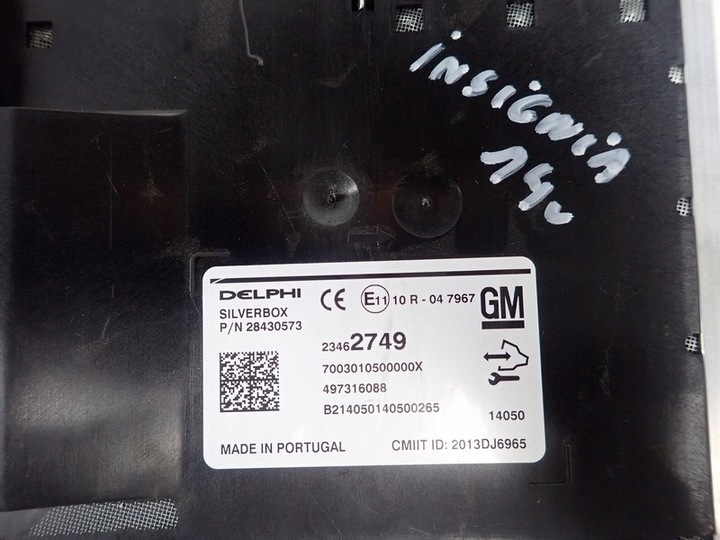 фото №13, Радіо панель дисплей рестайлінг eu opel insignia 14r