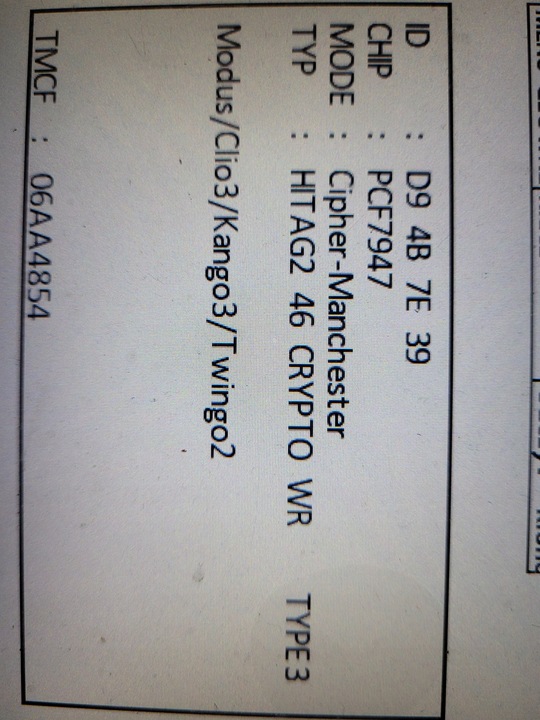 фото №5, Ключ renault clio3kango3 twingo2 pcf7947 чистый