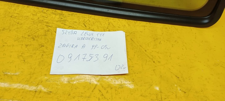 фото №4, Стекло кузовная левый задний zafira a 09175391