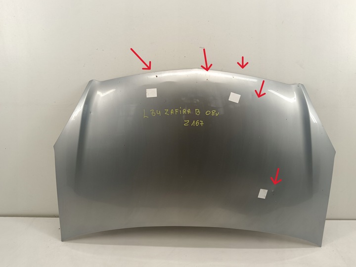 фото №1, Капот кришка двигуна opel zafira b 05-11 z167