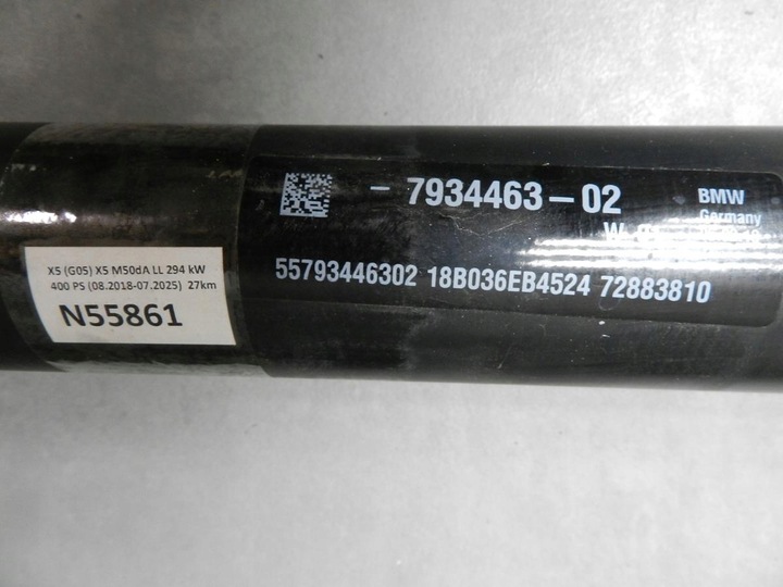 фото №5, Bmw x5 g05 wał привідний 7934463