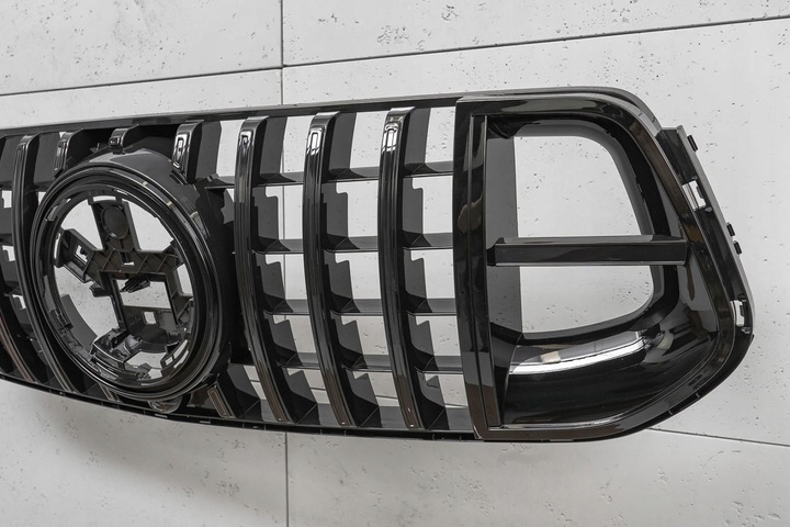 фото №12, Mercedes gle w167 2019+ решётка радиатора panamericana gt brabus стиль чёрный з камера