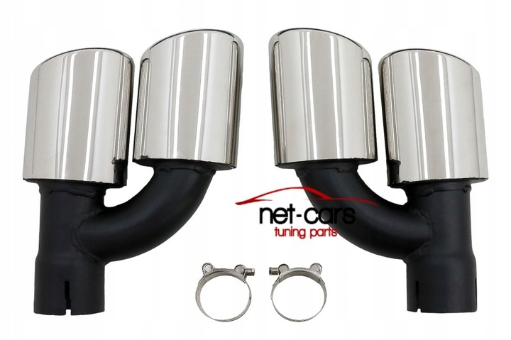 фото №12, Диффузор спойлер audi a4 b9 8w рестайлинг 20- наконечники чёрный sline s4