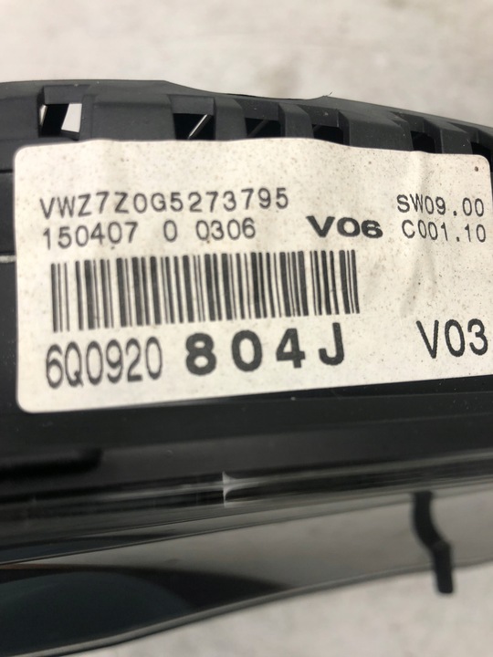 фото №5, Спидометр приборы vw polo iv 6q0920804j