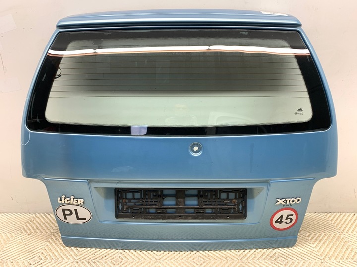 фото №1, Кришка зад ligier xtoo хетчбек 05-12 блакитний задня, багажника