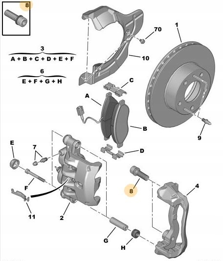фото №11, Кліпса бампера citroen p. c5/ peugeot 406, 407, 607, expert iii