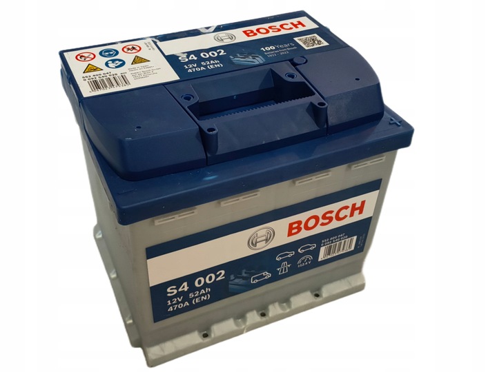 АКУМУЛЯТОР BOSCH 12V 52AH 470A +P SILVER S4 207X175X175