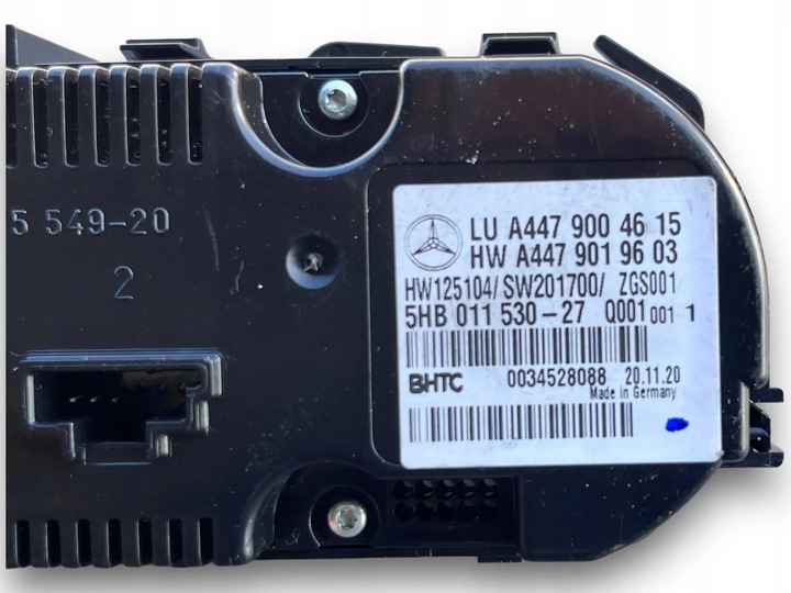 фото №7, Панель кондиціонера mercedes vito w447 a4479004615 !d