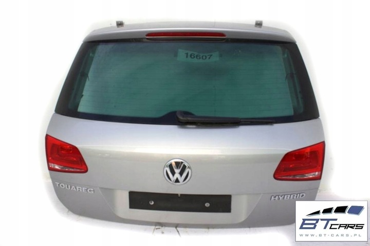 фото №1, Vw touareg крышка багажника зад задняя 7p цвет: lb7w серебряный tungsten серебряный