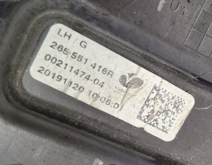 фото №8, Renault zoe рестайлінг 19- лампа задня зад ліва