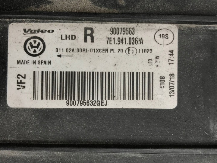 фото №16, Vw t6 7e1 фара права перед передня повний led 7e1941036a
