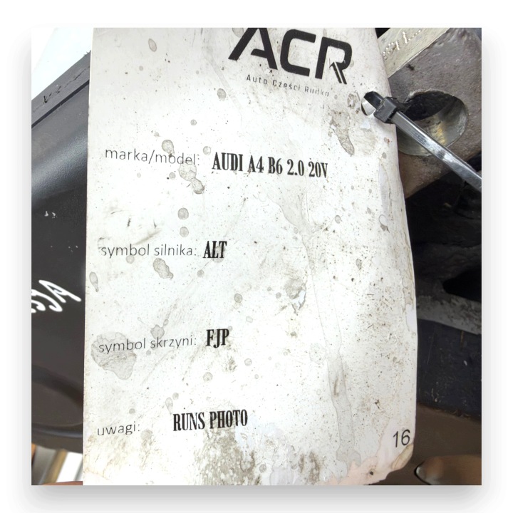 фото №11, Двигун alt audi a4 b6 b7 a6 c5 vw passat b5 fl 2.0 fsi 130km бензин