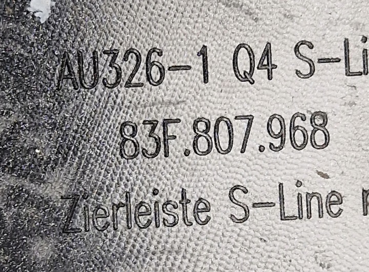 фото №9, Планка решётка правая бампер зад audi q3 ii 2 s-line 83f807968