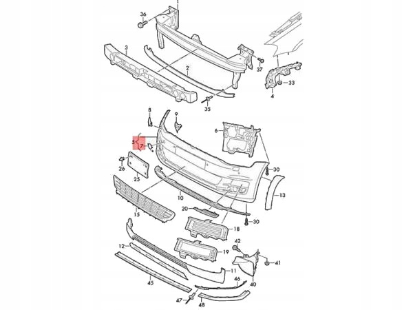 фото №4, Заглушка бампера фаркоп перед do vw golf mk7 2016-