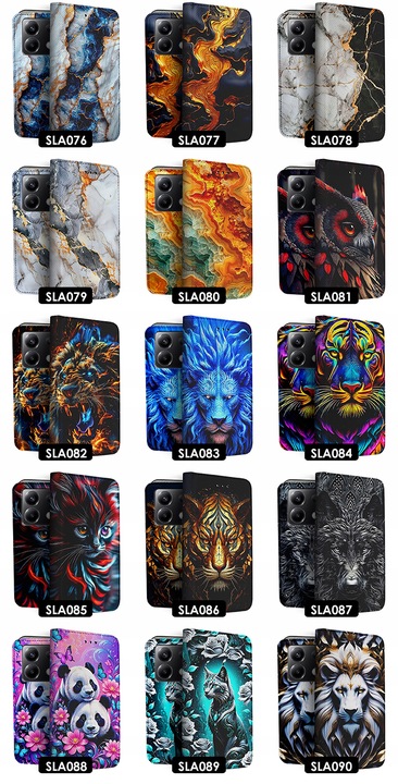 фото №10, Чохол з кришка na телефон xiaomi poco x6 case чохол ze wzorem + скло