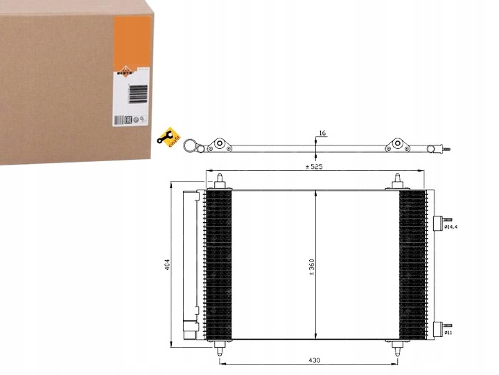 фото №13, Радиаторов климат. citroen nrf 35611 конденсатор, кондиционер