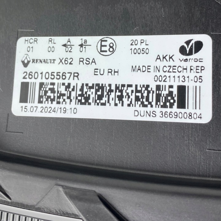 фото №13, Нова oem номер фара праве перед renault master iii рестайлінг 260105567r