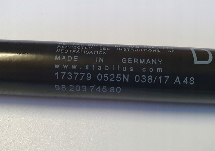 фото №6, Амортизатор крышки задней opel grandland x левый правые