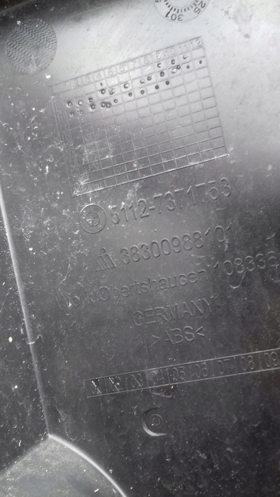 фото №12, Ковзун бампера лівий зад 7371753 bmw f20 рестайлінг