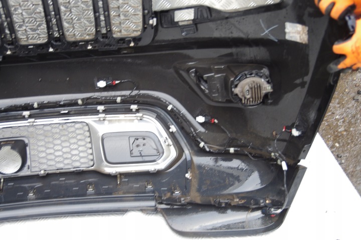 фото №14, Бампер перед jeep grand cherokee wk2 16-21 рестайлинг pxj diamond чёрный overland