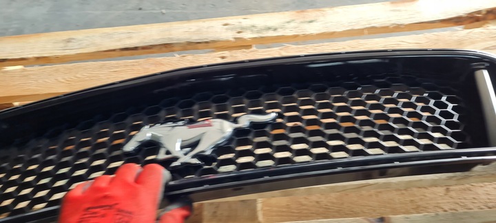 фото №6, Mustang vi рестайлинг gt решётка радиатора решётка бампера перед jr3b-8200-dew