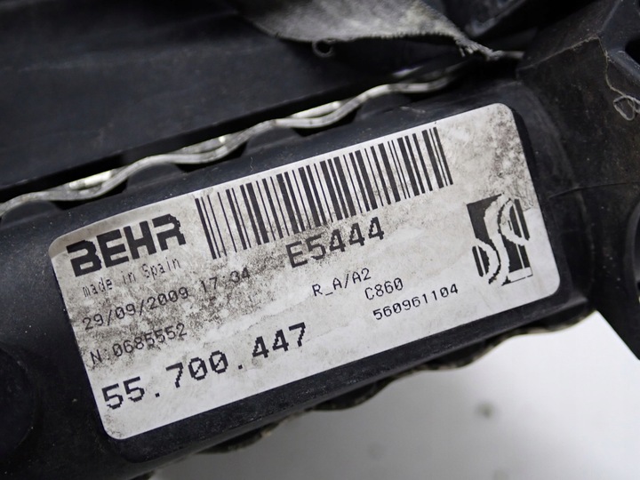 фото №12, Радиаторов воды вентилятор европа fiat punto evo 1.4i 09r