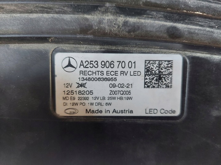 фото №11, Mercedes glc 253 рестайлінг лампа права перед preformance