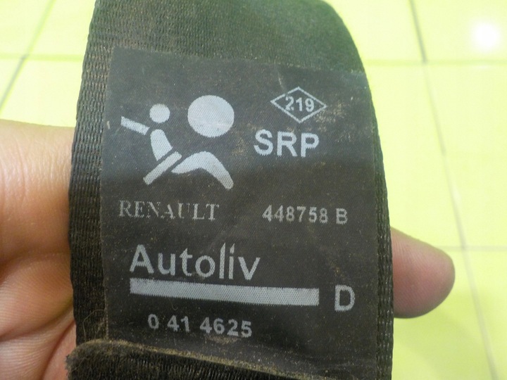 фото №5, Renault kangoo ii iii 10r pas безопасности правый перед 448758b 8200448758