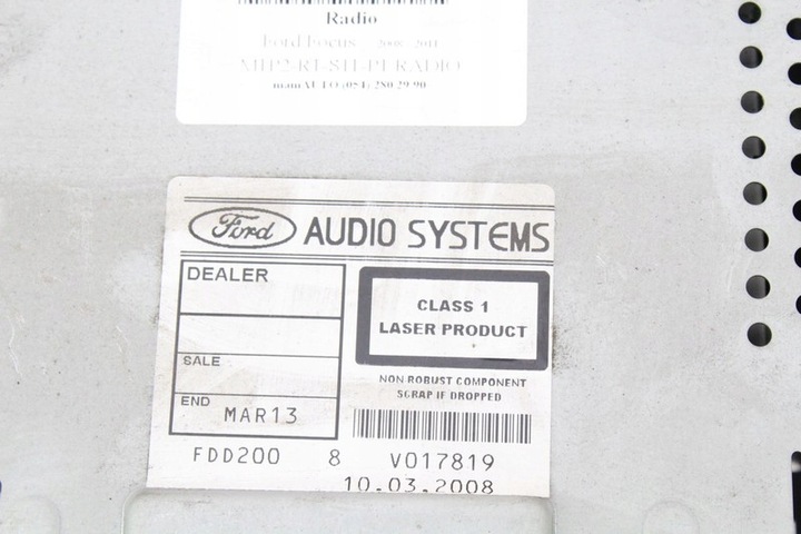 фото №13, Радіо радіопрогравач cd aux ford focus mk2 08r