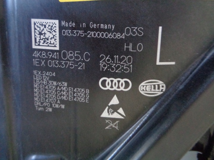 фото №9, Фара левая audi a7 4k8 rs6 c8 rs7 18- laser led