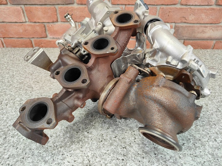 фото №15, Bmw u06 u10 u11 220d b47 турбонагнетатель би-турбо комплектная 9885974 9885976