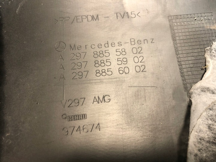 фото №6, Mercedes eqs amg дифузор заднього бампера v297