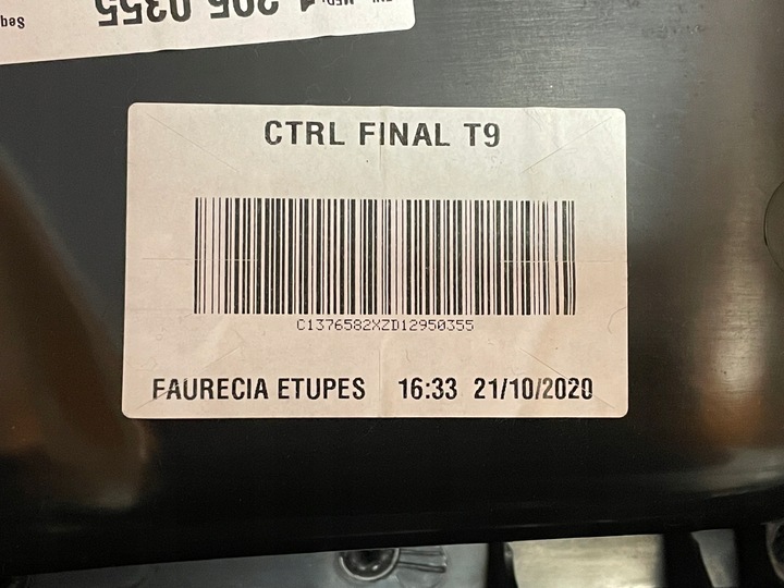 фото №9, Боковина обивка дверь левый перед peugeot 308 t9