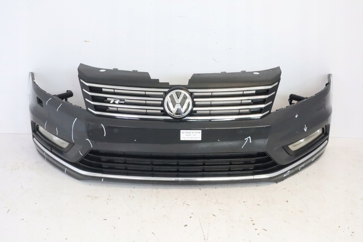 фото №1, Бампер перед переднее распылитель pdc r-line vw passat b7 kol. li7f 10-14