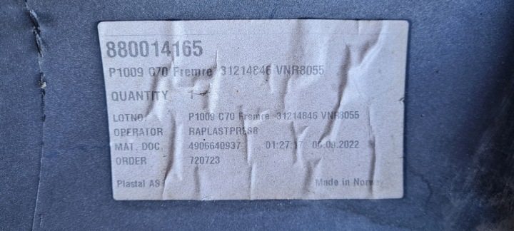 фото №14, Бампер volvo c70 ii рестайлінг 2010-2013 перед передній