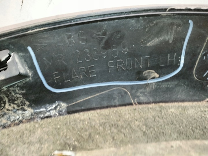 фото №8, Планка крыльев левая перед mitsubishi pajero shogun годы 1999-2006 x24