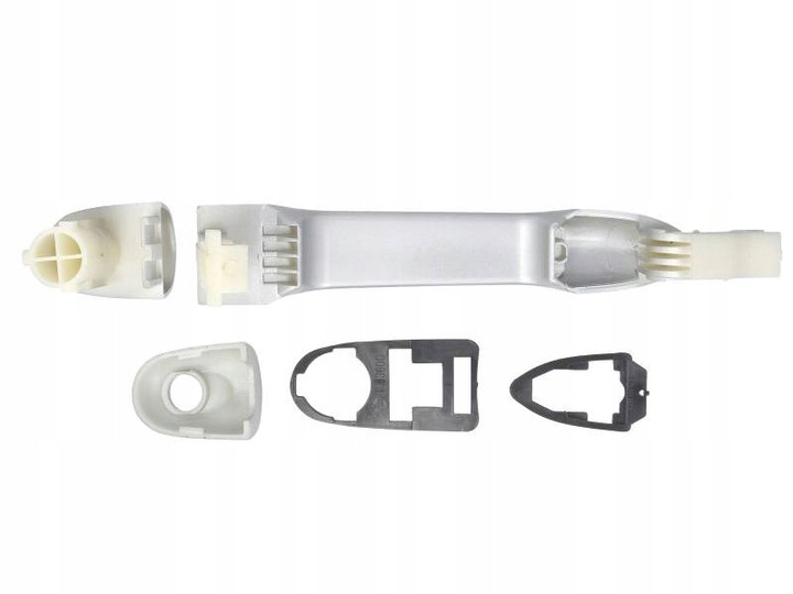 фото №3, Ручка двері зовнішня renault koleos i 09.08-07.17 срібна