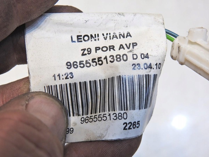 фото №6, Жгут установка дверь правый перед peugeot 607 рестайлинг 9655551380