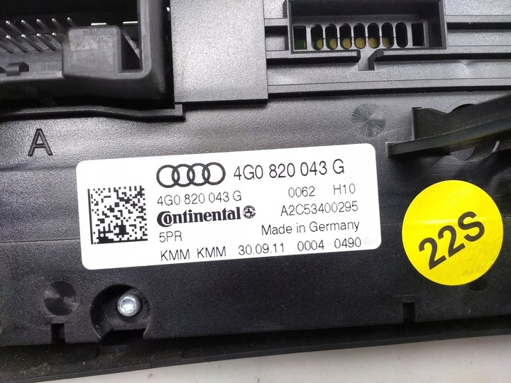 фото №5, Audi a6 s6 c7 4g 2011 панель кондиціонера