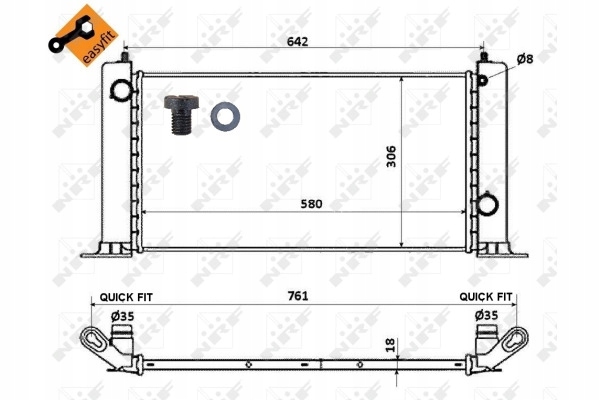 фото №16, Радіаторів двигуна nrf 53603 46766167