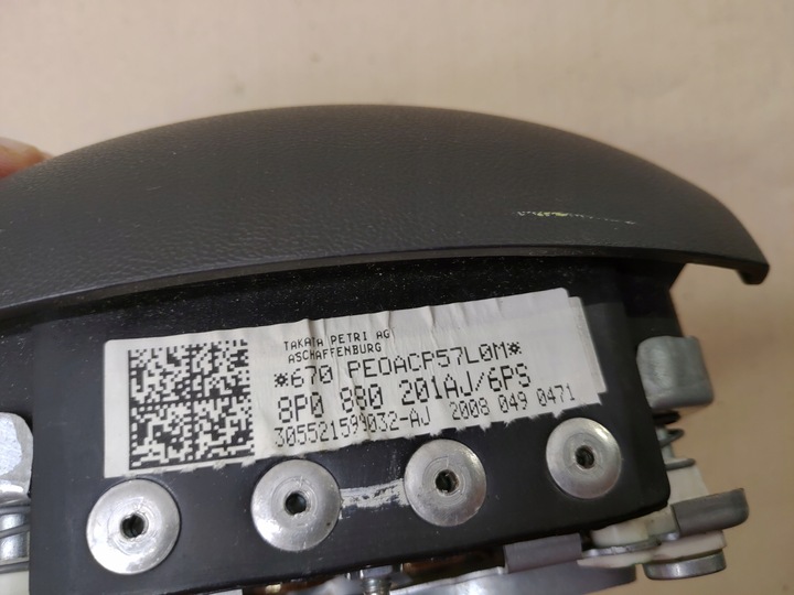 фото №16, Кермо + подушка безпеки мультифункція шкіра s-line sline audi a3 8p роки 03-08