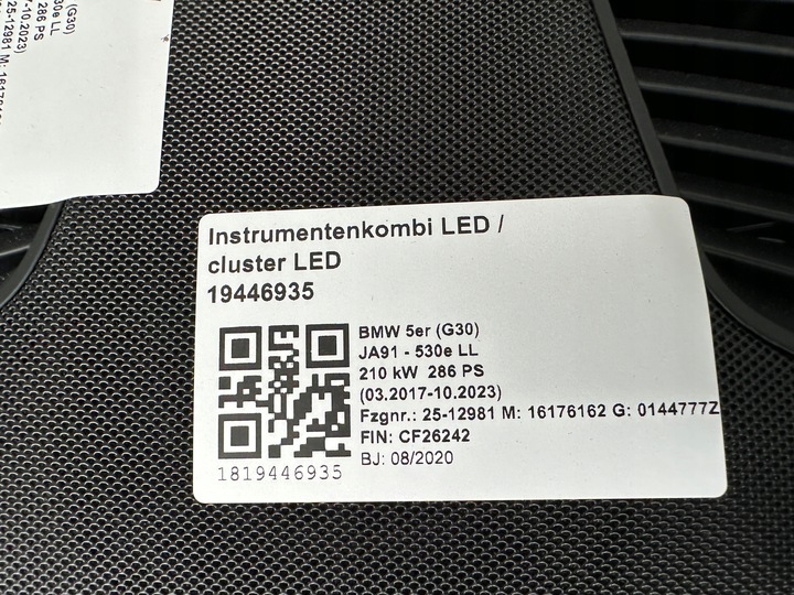 фото №13, Bmw g30 g31 f90 панель роздавальна капот консоль hud mokka sensatec