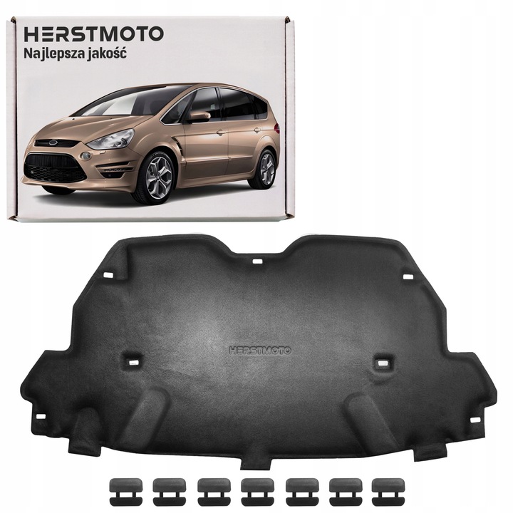 фото №1, Ford s-max mk1 i 06-14 шумоізоляція капота am21u16746aa + застібки нова якість