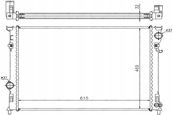 фото №2, Радіаторів двигуна chrysler 300 c 2.7-6.1 04