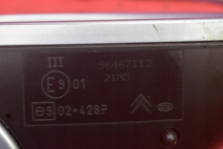 фото №7, Зеркало правые szarobłękitne eu 96467112 citroen 1 i 04-08 5+2 pin