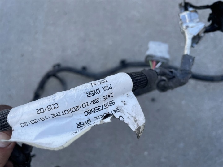 фото №8, Джгут установка клема акумулятора citroen berlingo 4 iv 1.5 bluehdi 20r