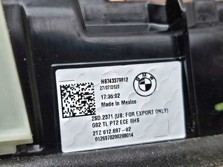 фото №11, Bmw x4 g02 лампи лампа задня задні w кришка багажника оригінал led